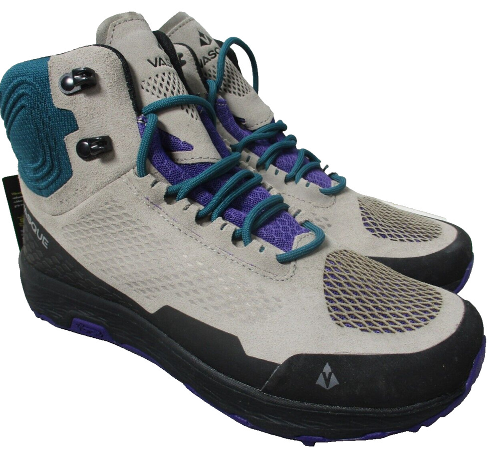Vasque Breeze LT NTX Hiking Shoes Mid Trail Womens Sz 8.5 M Gray Vibram